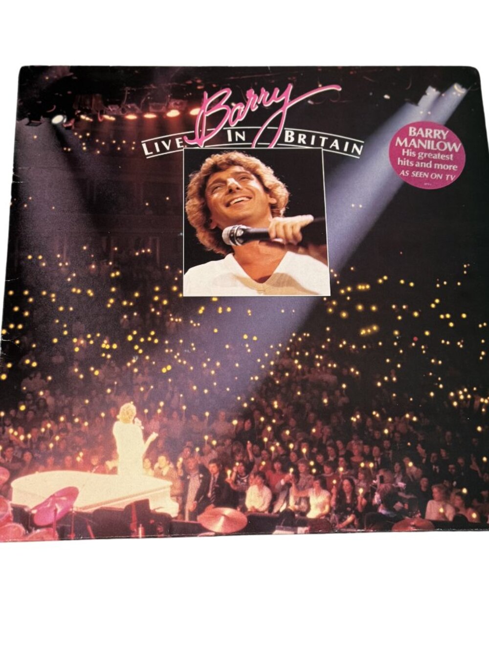 Barry Manilow Live In Britain LP Vinyl Arista ARTV 4 Gatefold 1982